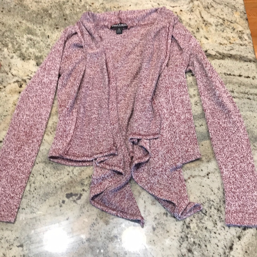 About A Girl super cute drape front cardigan